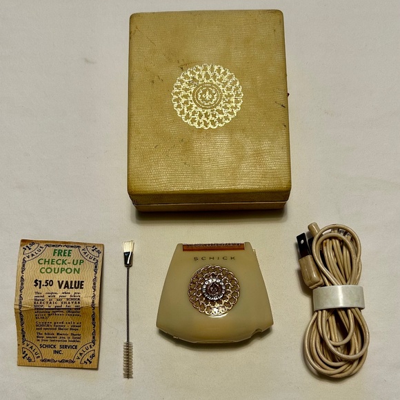 1960S SCHICK CROWN JEWEL ELECTRIC SHAVER, VINTAGE MINT NIB - Picture 2 of 5